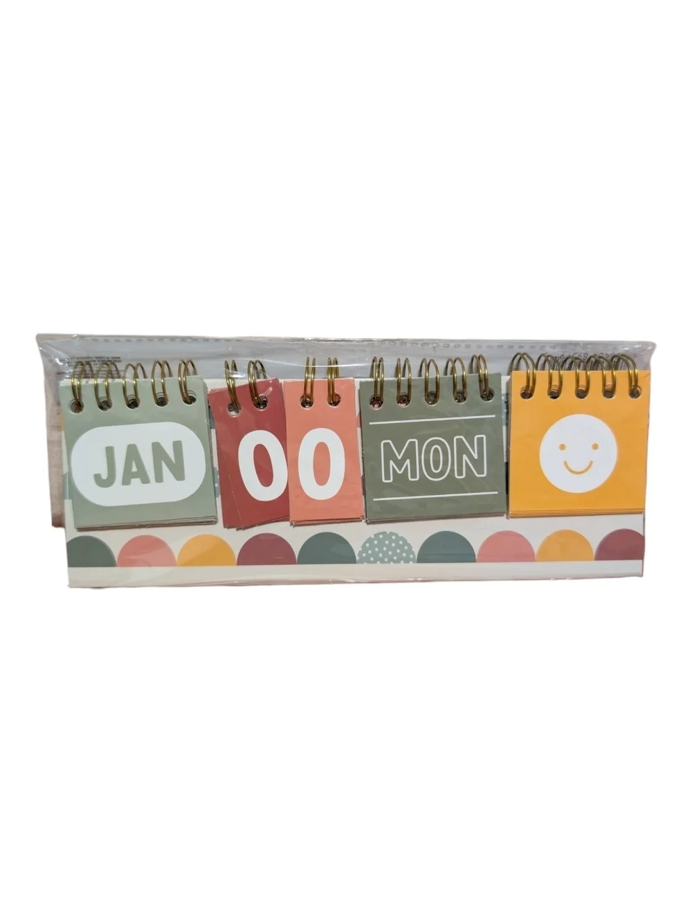 Desktop Flip Calendar 2027 with Pastel Color Block